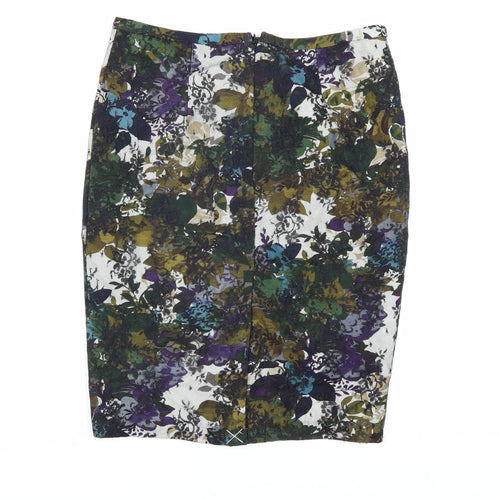 Next Women's Multicoloured Floral Pencil Skirt Size 10