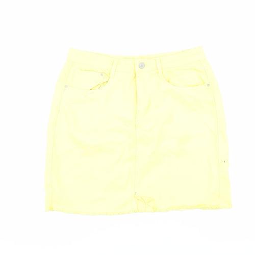 Brave Soul Women's Yellow Denim Pencil Skirt Size 12