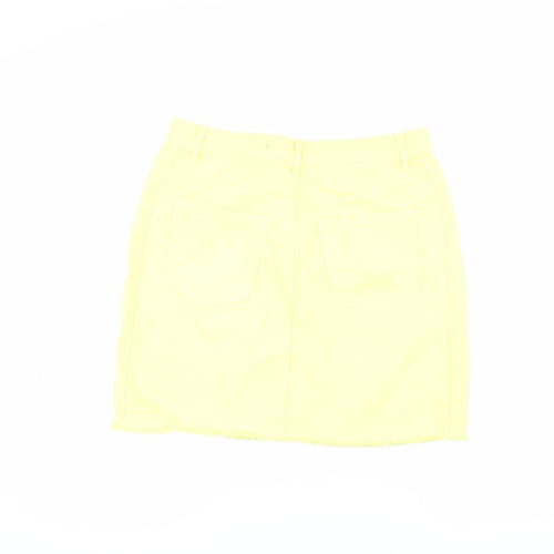 Brave Soul Women's Yellow Denim Pencil Skirt Size 12