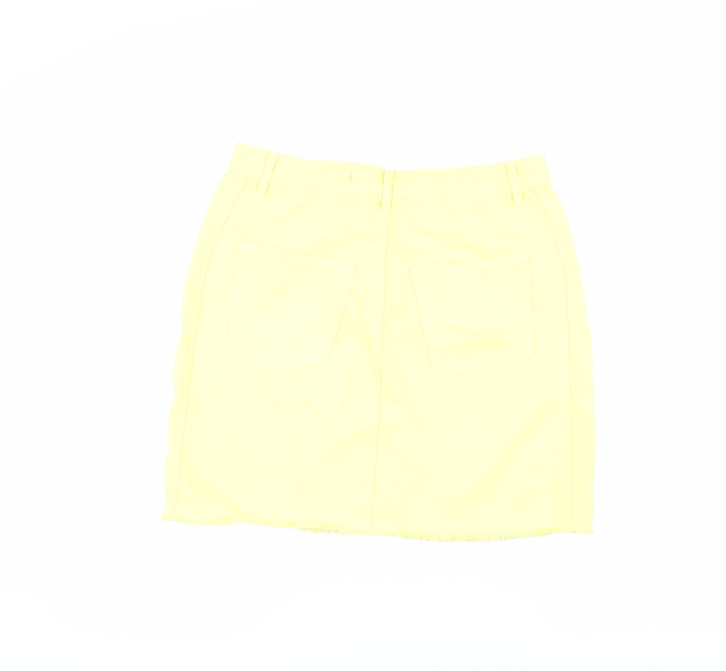 Brave Soul Women's Yellow Denim Pencil Skirt Size 12
