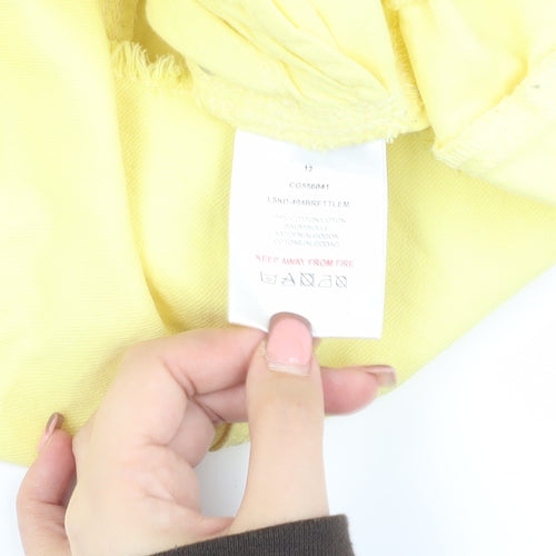 Brave Soul Women's Yellow Denim Pencil Skirt Size 12