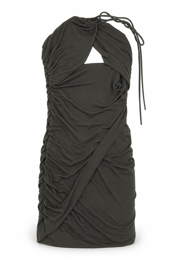 ZARA Women's Green Bodycon Dress, Size 12, Party-Ready