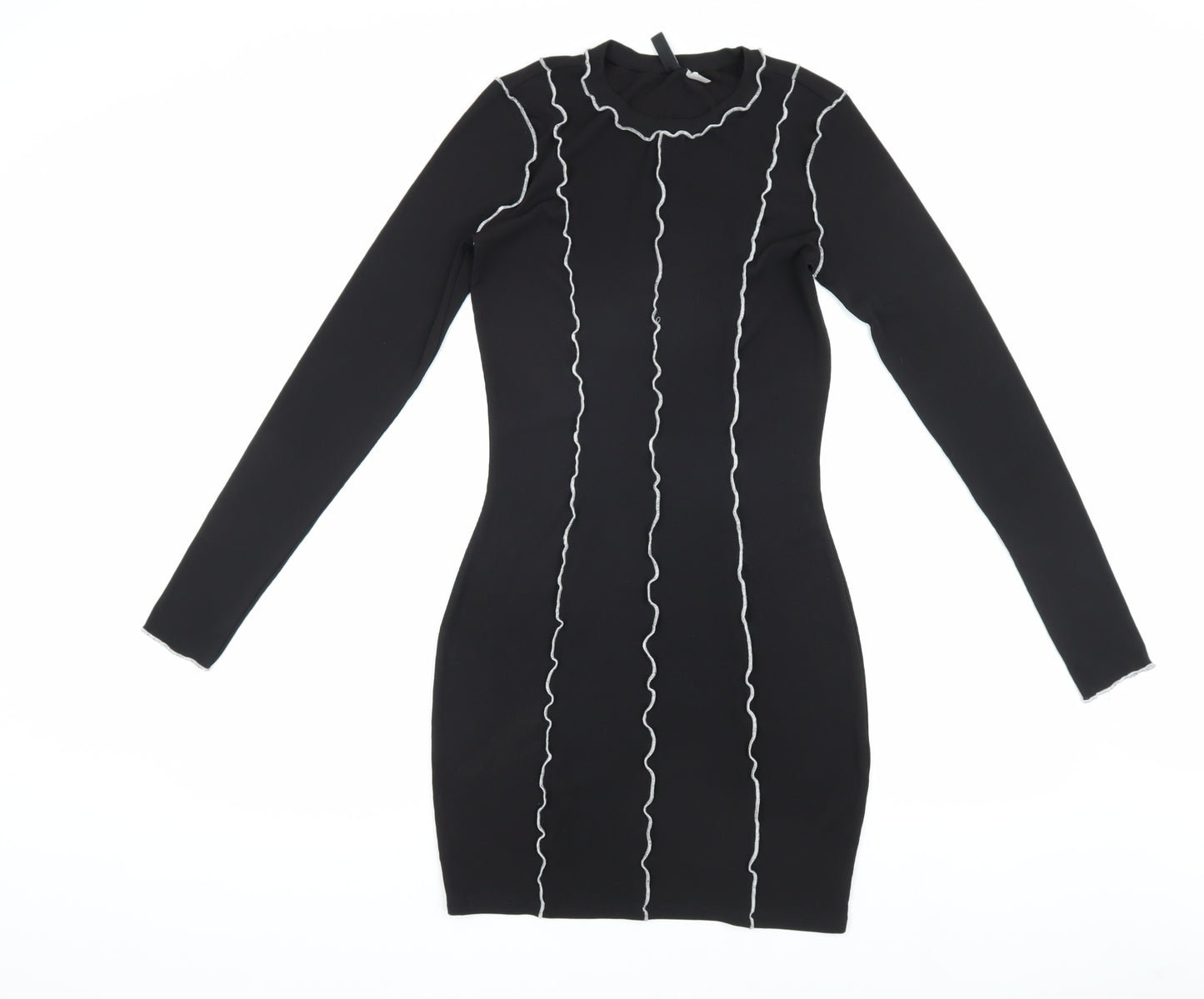 DIVIDED Women's Black Bodycon Mini Dress, Size S