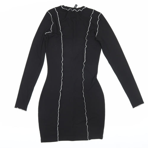 DIVIDED Women's Black Bodycon Mini Dress, Size S