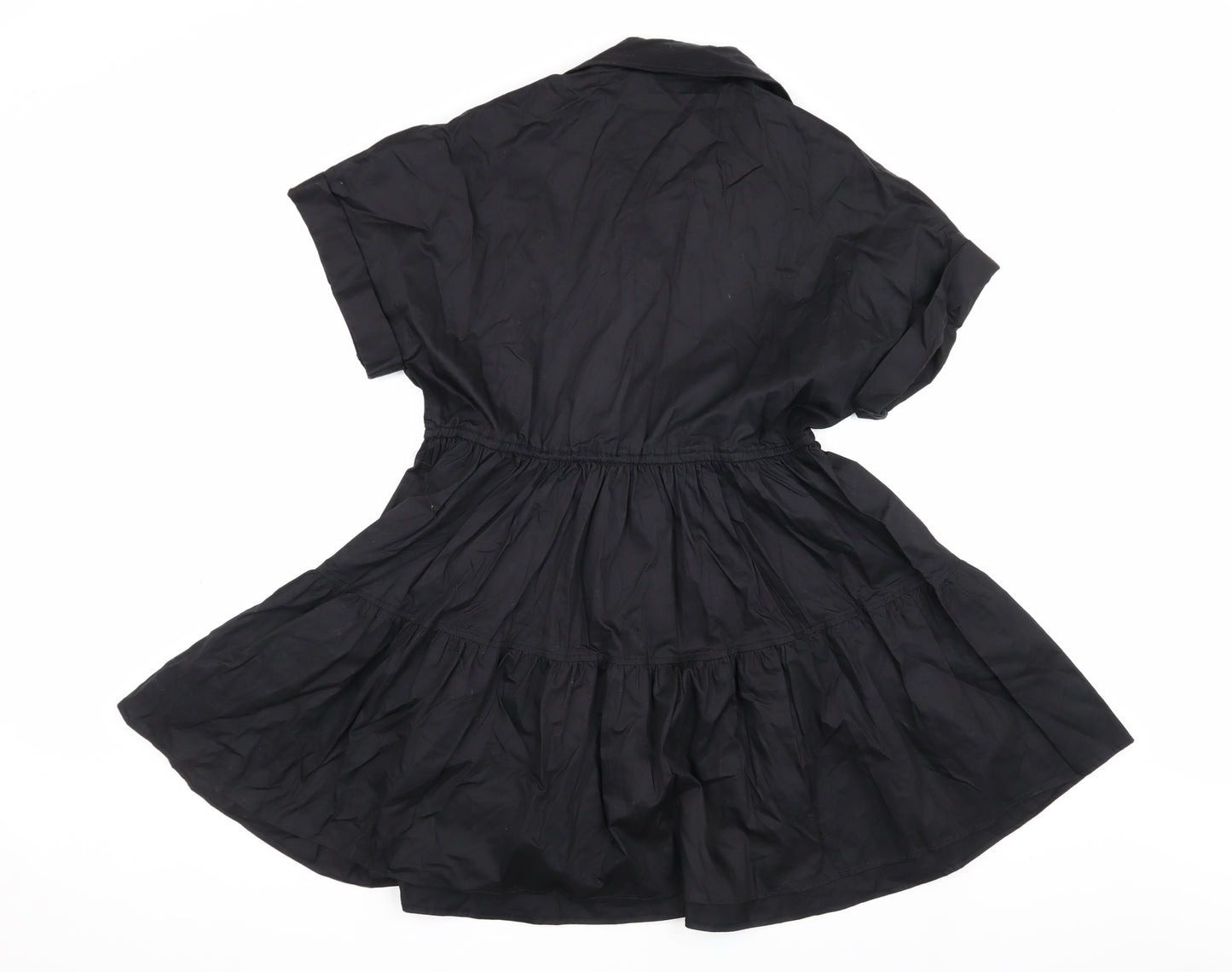 Zara Women's Black Collared Dress XS