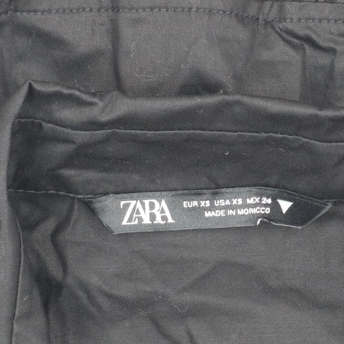 Zara Women's Black Collared Dress XS