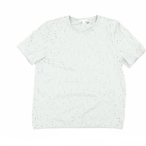 COS Women's Grey L Cotton Crew Neck T-Shirt