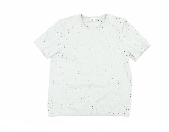COS Women's Grey L Cotton Crew Neck T-Shirt