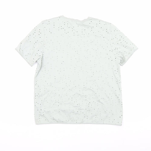 COS Women's Grey L Cotton Crew Neck T-Shirt