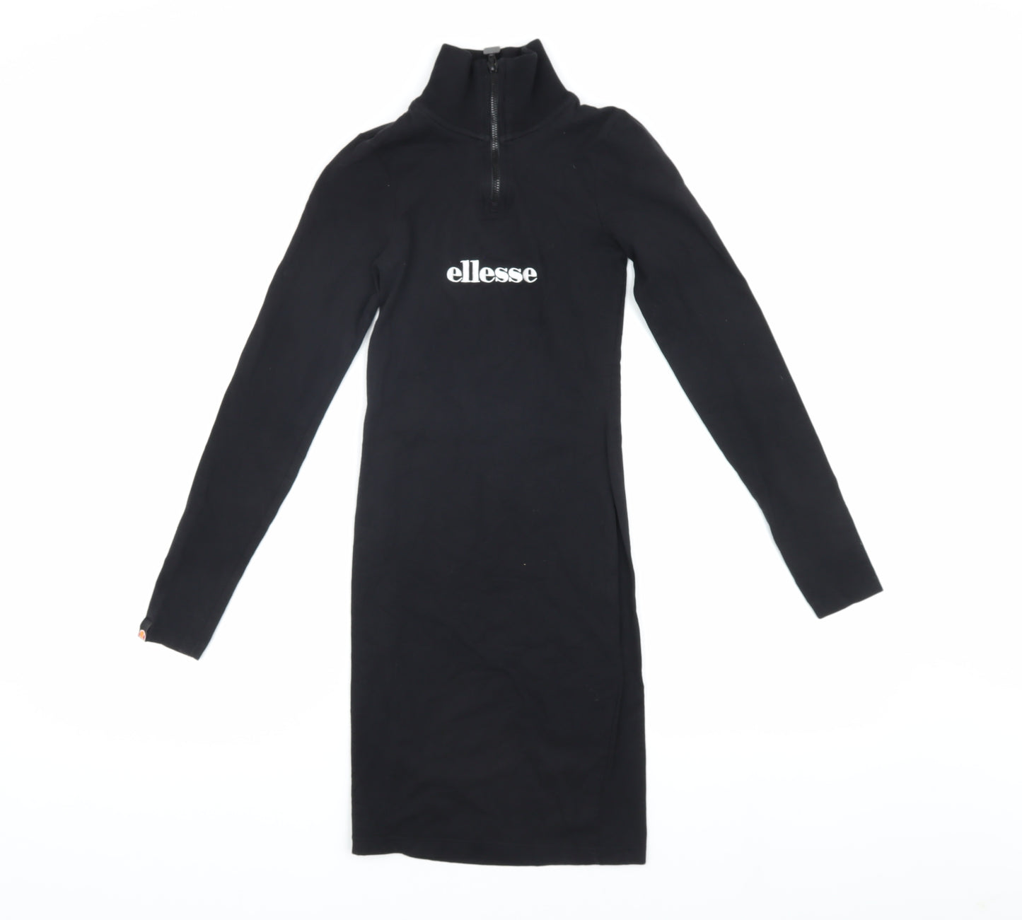 Ellesse Women's Black Bodycon Knit Dress UK 4