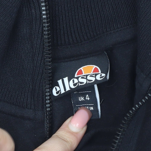 Ellesse Women's Black Bodycon Knit Dress UK 4