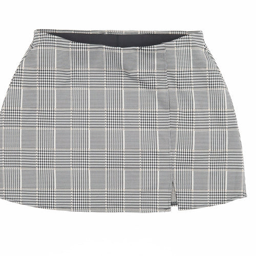 H&M Women's Multicoloured Check Pencil Skirt Size 12