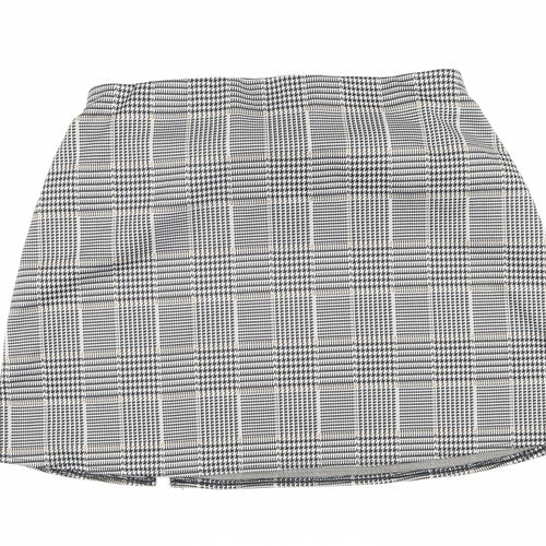 H&M Women's Multicoloured Check Pencil Skirt Size 12