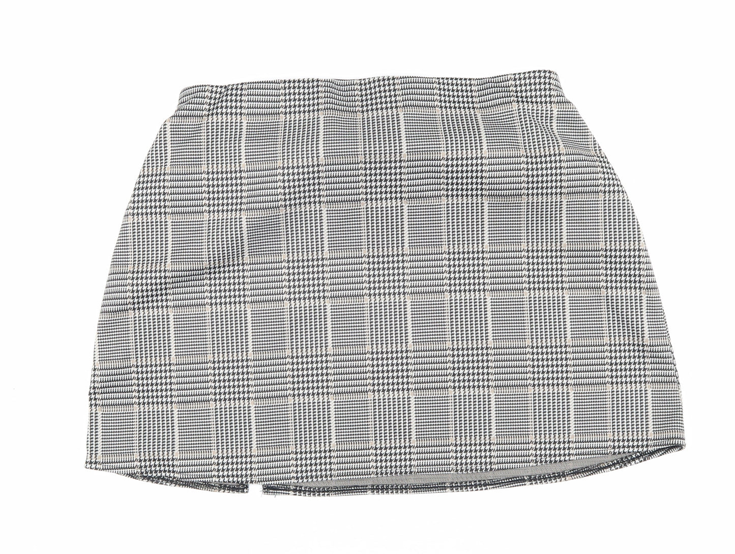 H&M Women's Multicoloured Check Pencil Skirt Size 12