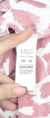 Marks & Spencer Women's Red Sleeveless Top Size 12