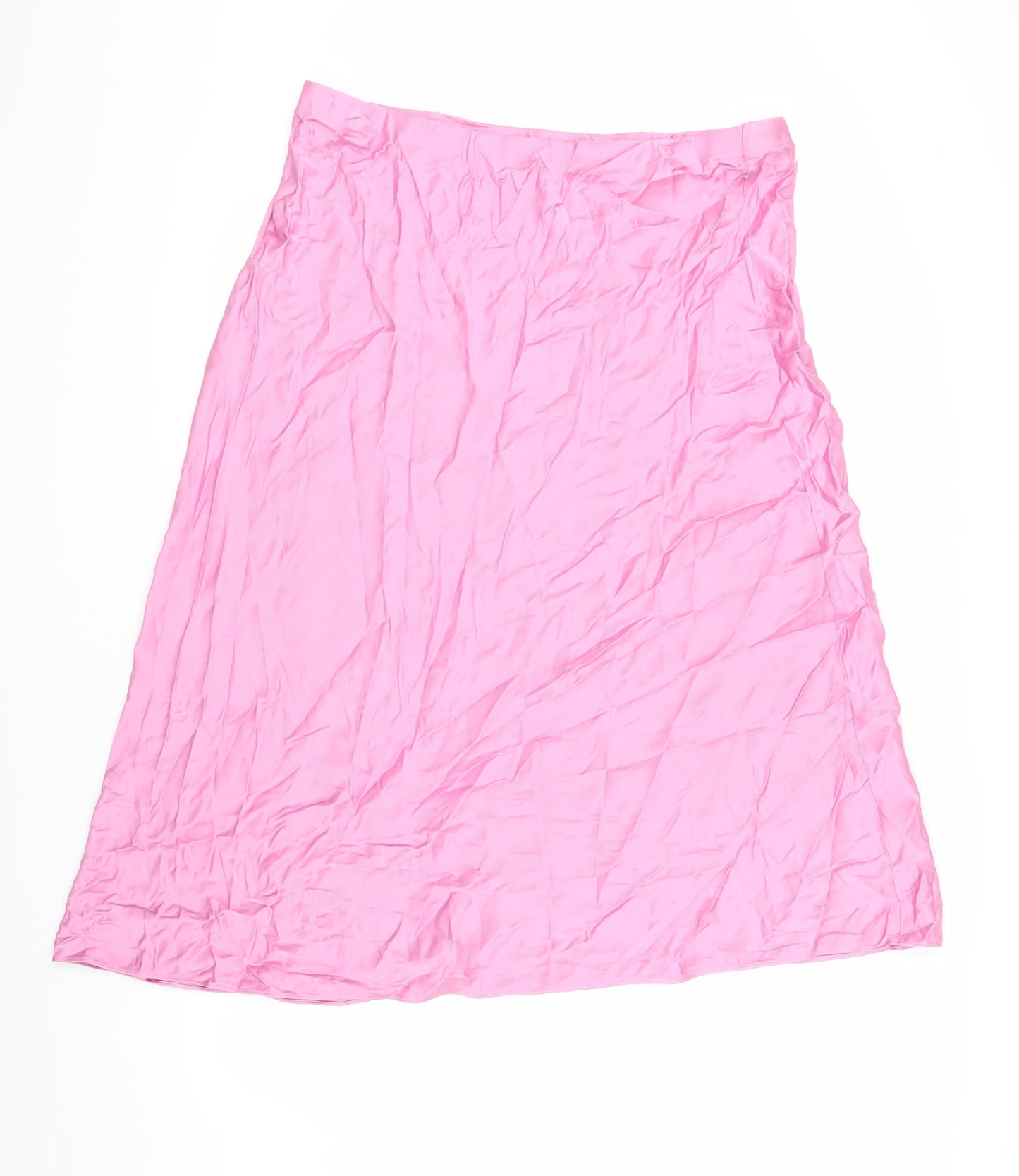 Marks and Spencer Women's Pink Viscose Skirt Size 20