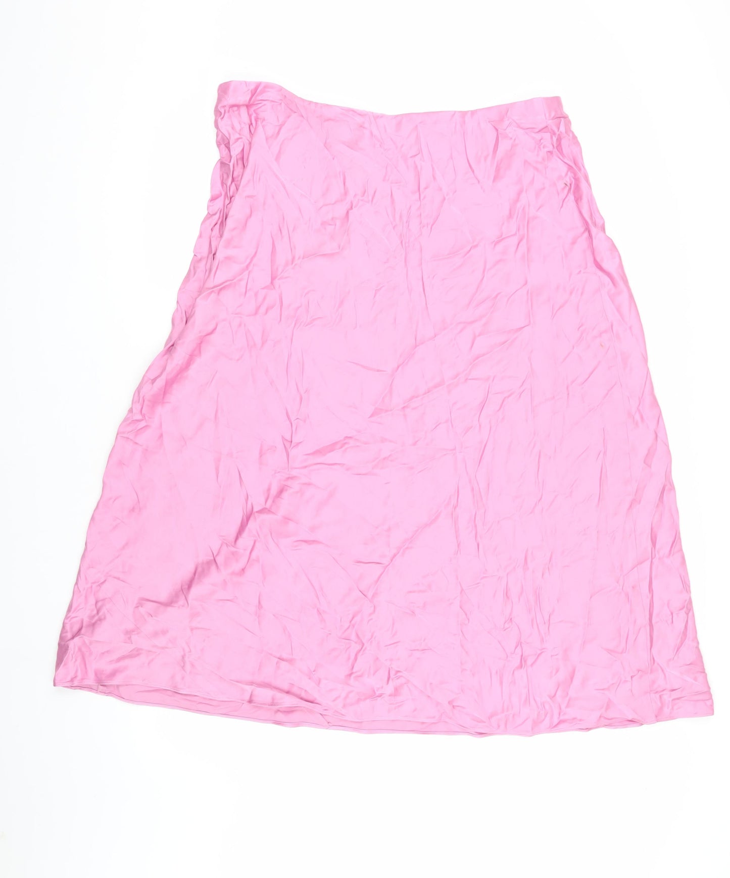 Marks and Spencer Women's Pink Viscose Skirt Size 20