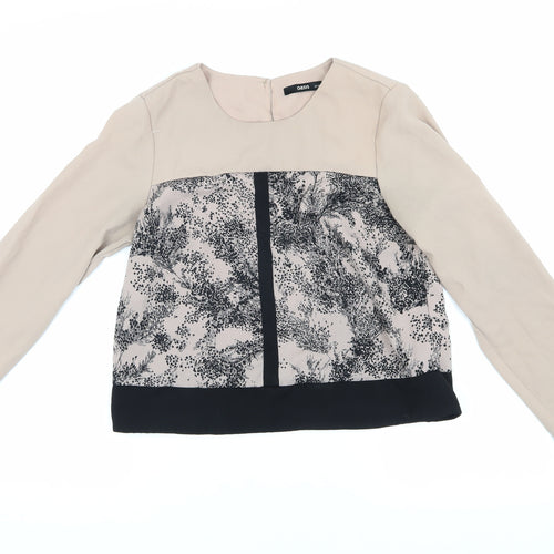 Oasis Women's Beige Floral Blouse Size 12