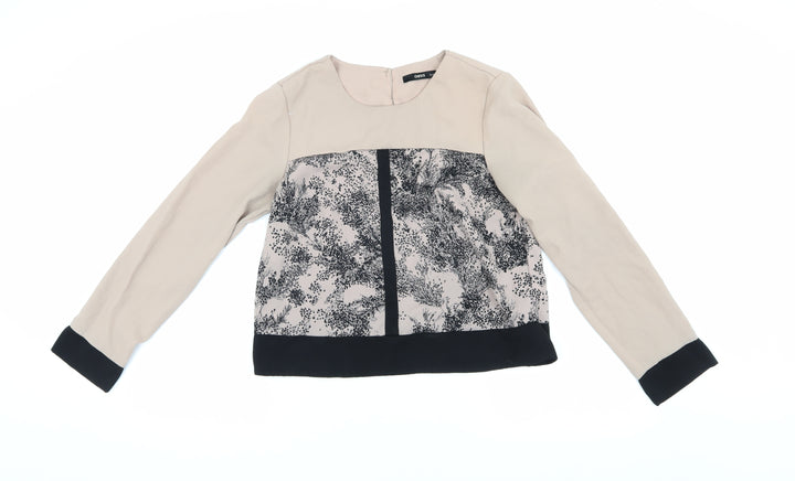 Oasis Women's Beige Floral Blouse Size 12