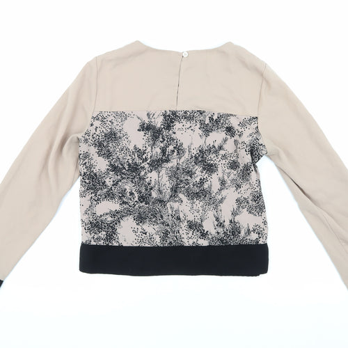 Oasis Women's Beige Floral Blouse Size 12