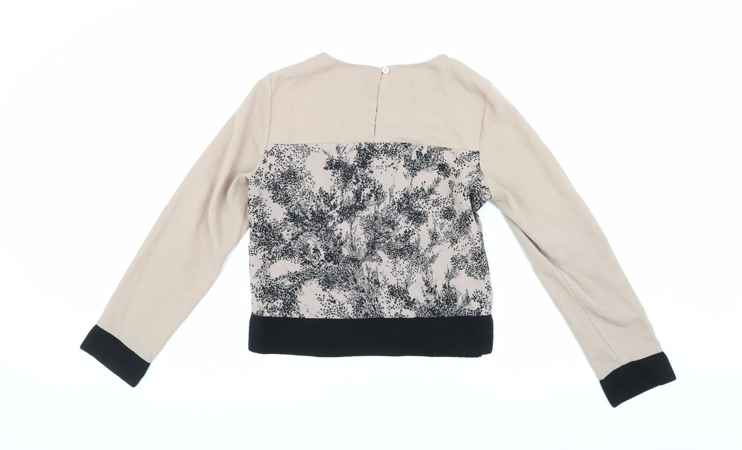 Oasis Women's Beige Floral Blouse Size 12