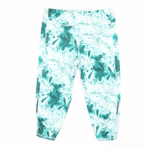 Adidas Women's Multicoloured Cropped Leggings - Medium