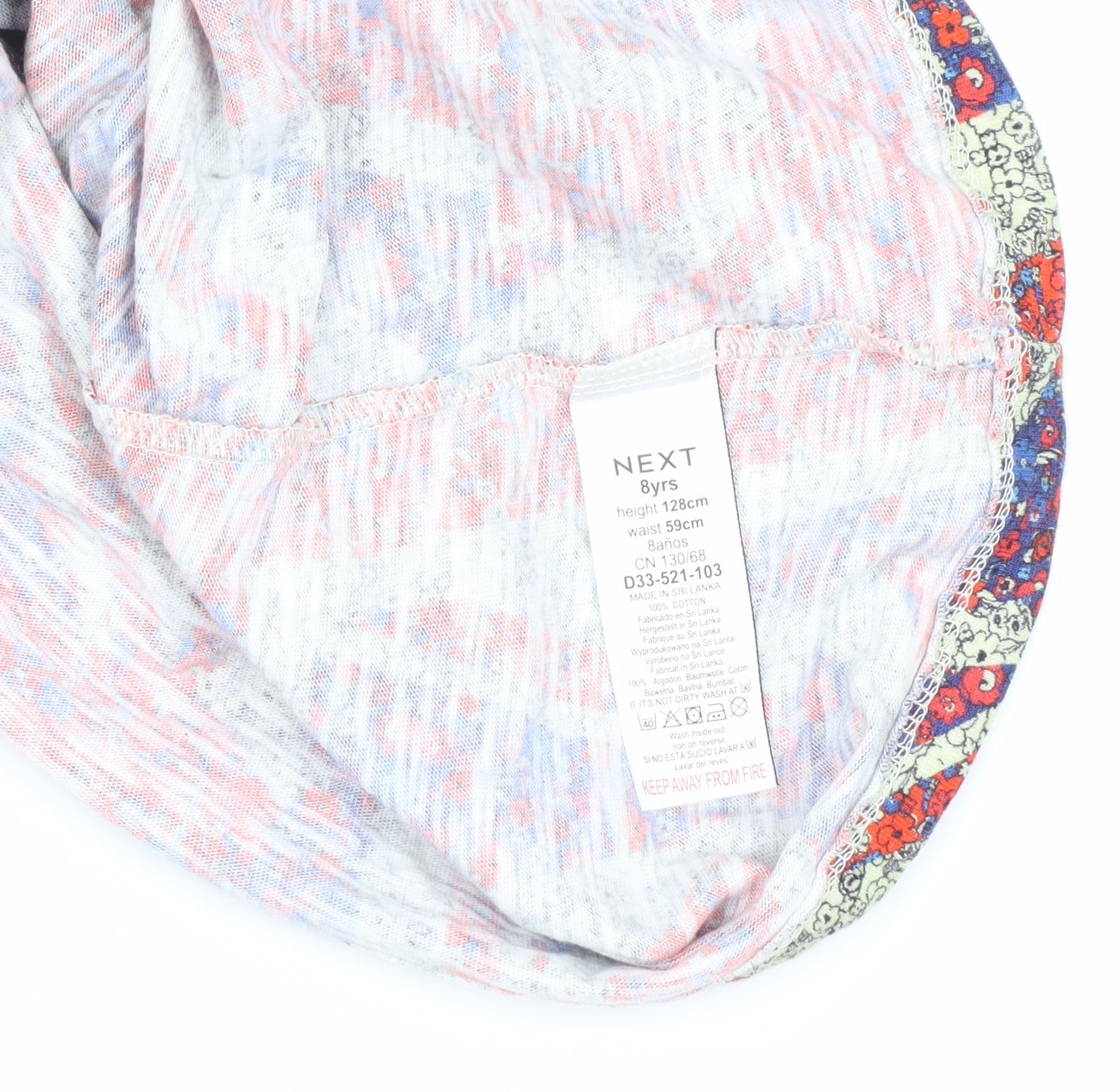 Next Girls Multicoloured Union Jack Dress 8 Years