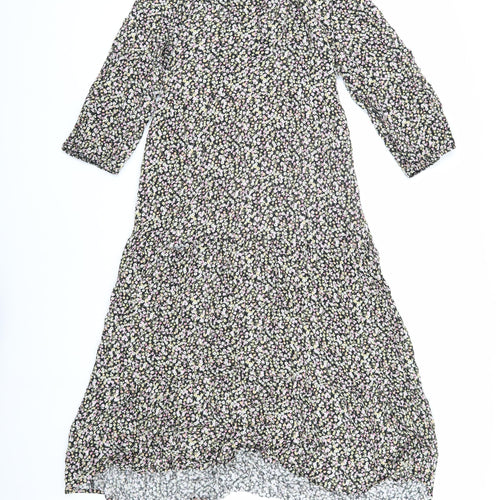New Look Floral Midi Dress Women Size 18 Multicoloured