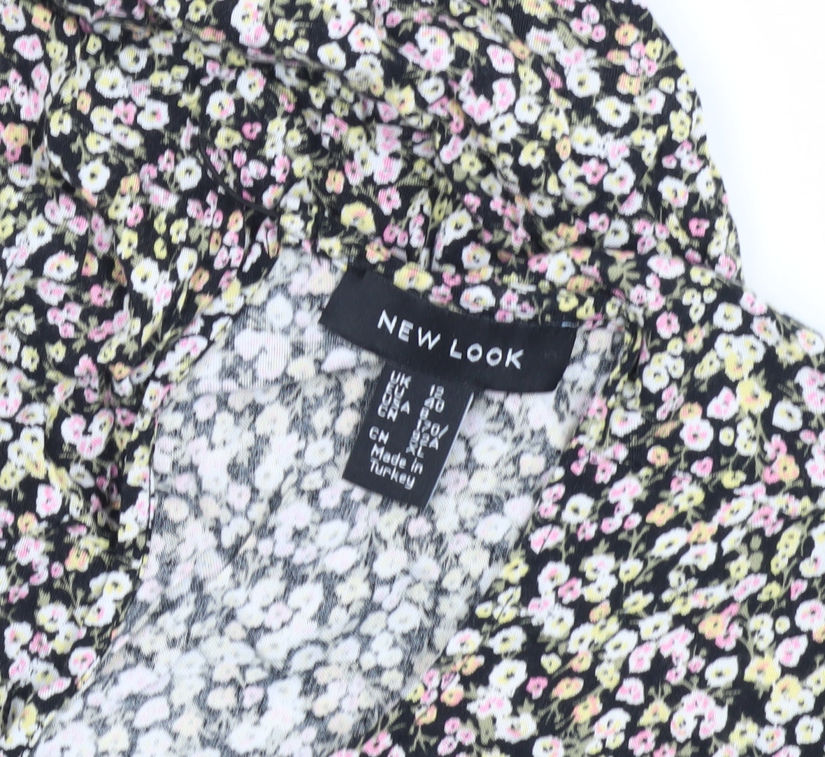 New Look Floral Midi Dress Women Size 18 Multicoloured