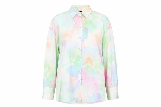 Front view of Zara Women's Multicoloured XS Button-Up Shirt