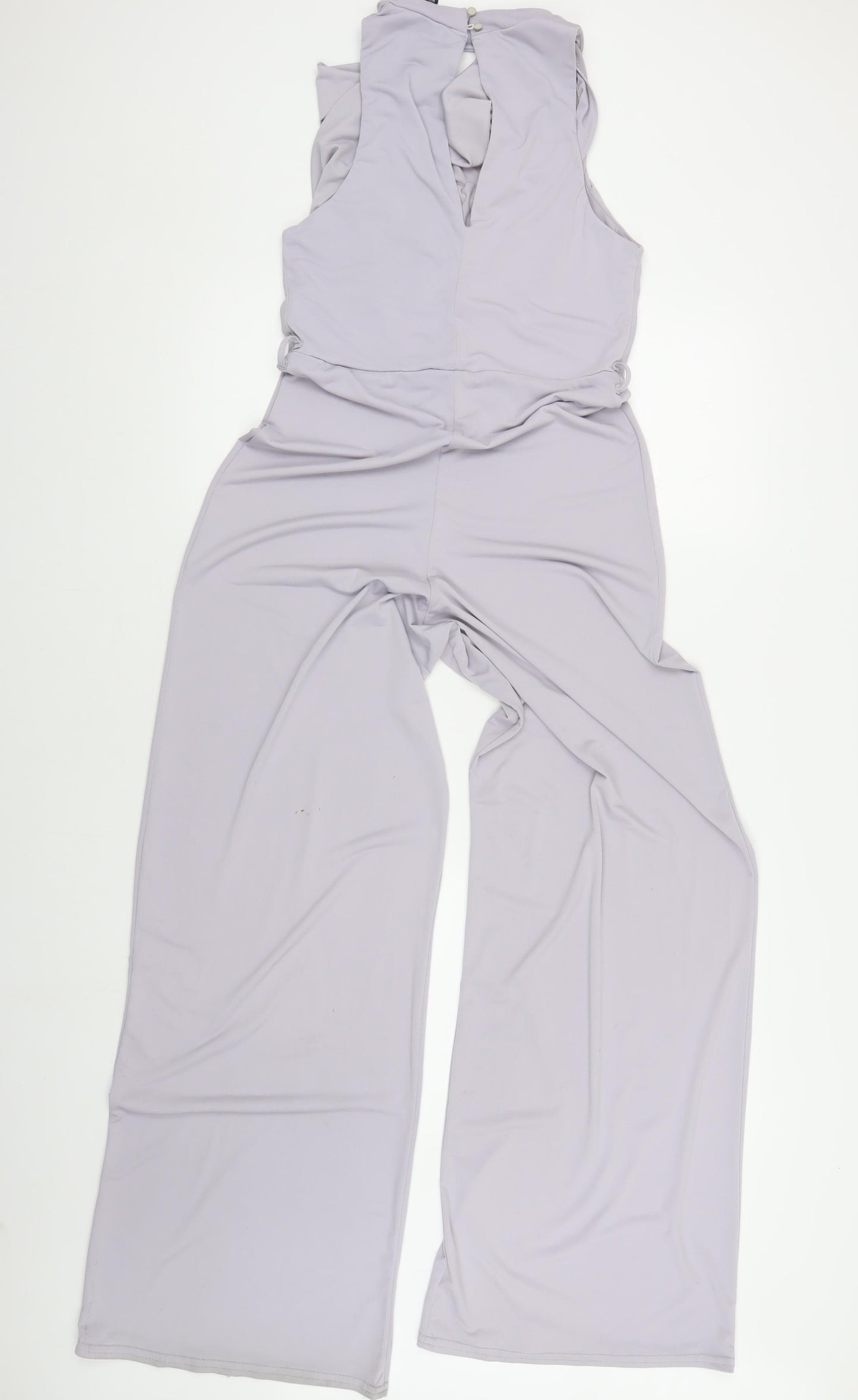 New Look Grey Women's Jumpsuit Size 12 Wide-Leg Sleeveless