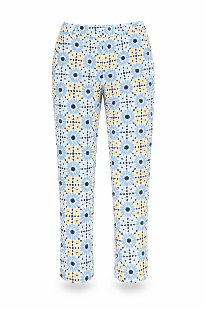 Front view of Marks & Spencer Floral Trousers, UK 10, Multicoloured