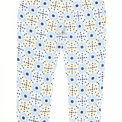 Marks and Spencer Floral Trousers, UK 10, Multicoloured