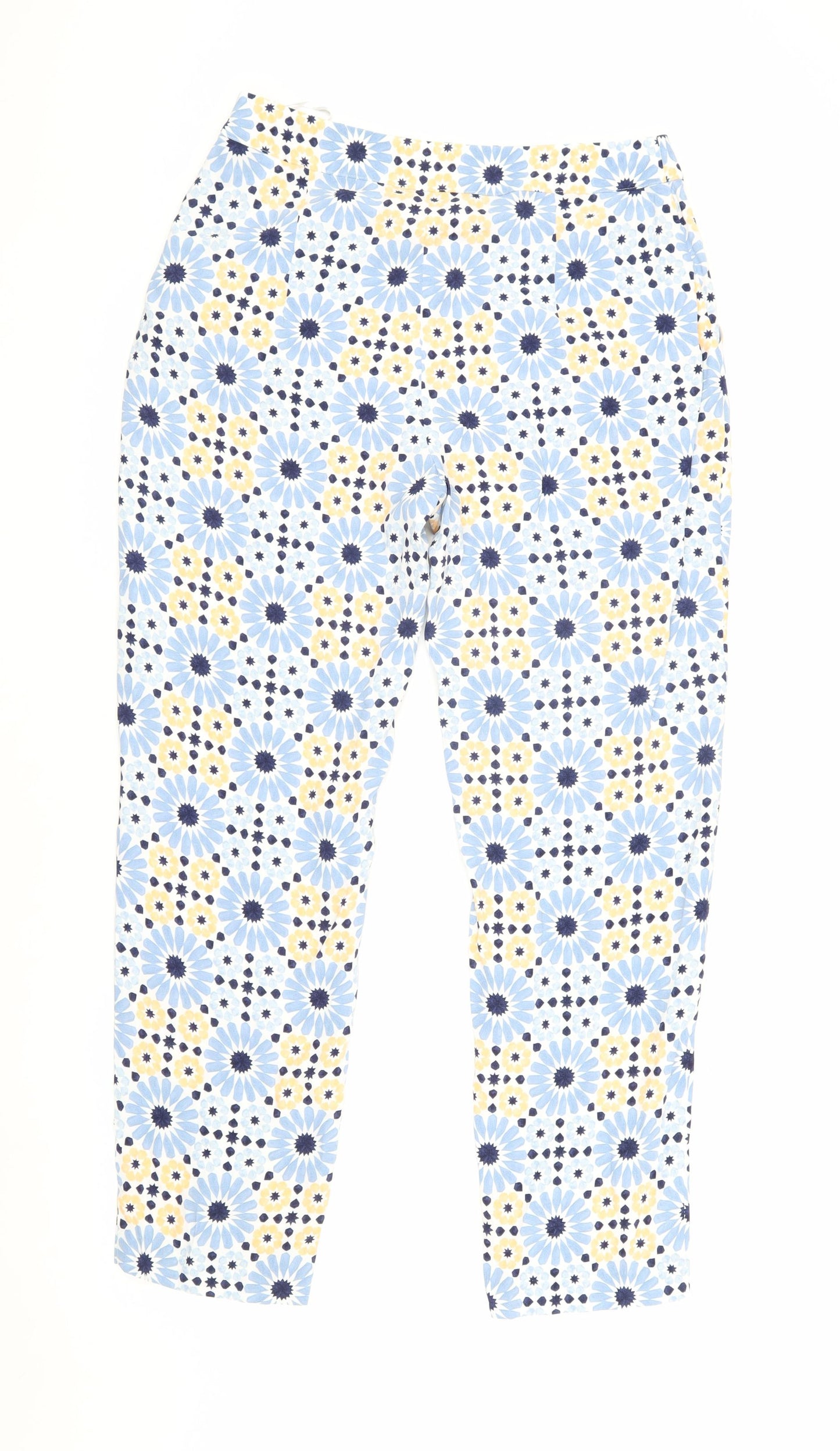 Marks and Spencer Floral Trousers, UK 10, Multicoloured