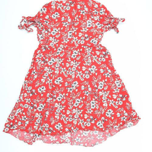 New Look Maternity Red Floral Dress UK Size 12