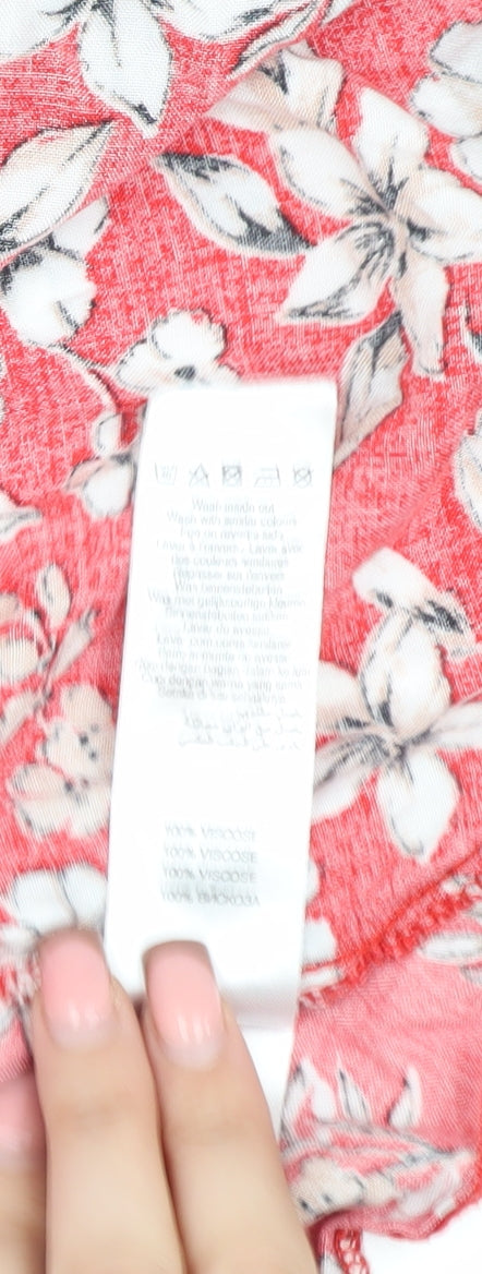 New Look Maternity Red Floral Dress UK Size 12
