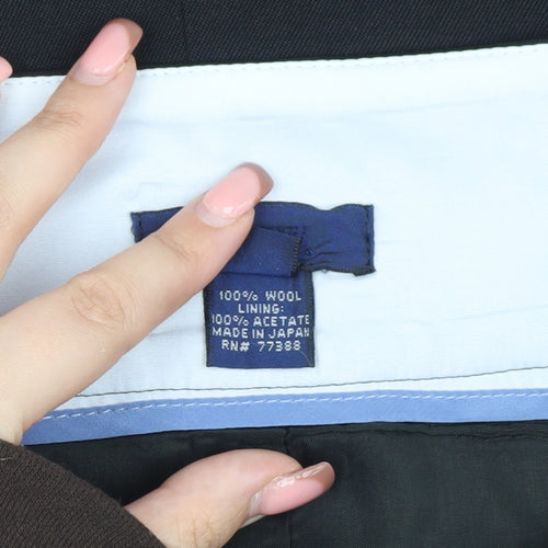 J.Crew Women's Black Wool Pencil Skirt Size 4P