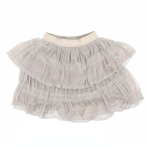 Next Girls Beige Pleated Skirt, 5 Years, Party Ready