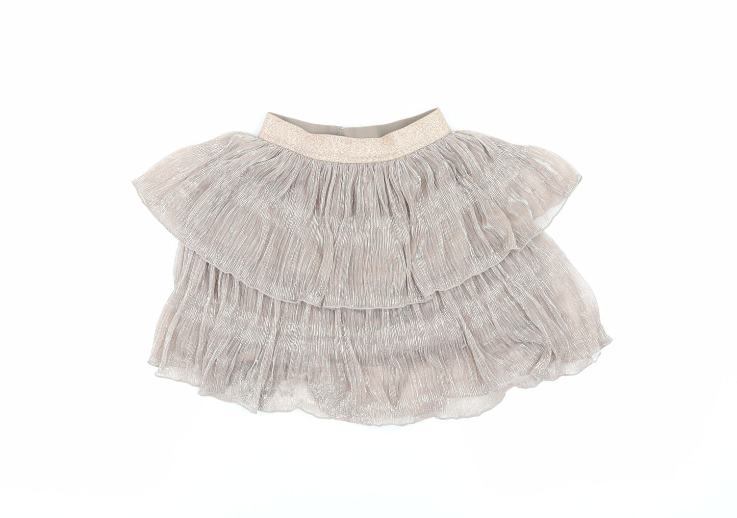 Next Girls Beige Pleated Skirt, 5 Years, Party Ready