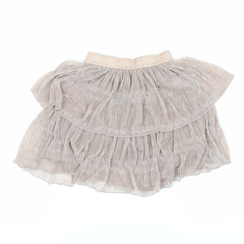 Next Girls Beige Pleated Skirt, 5 Years, Party Ready