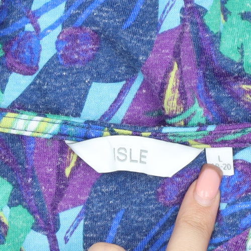 ISLE Women's Multicoloured Floral T-Shirt L