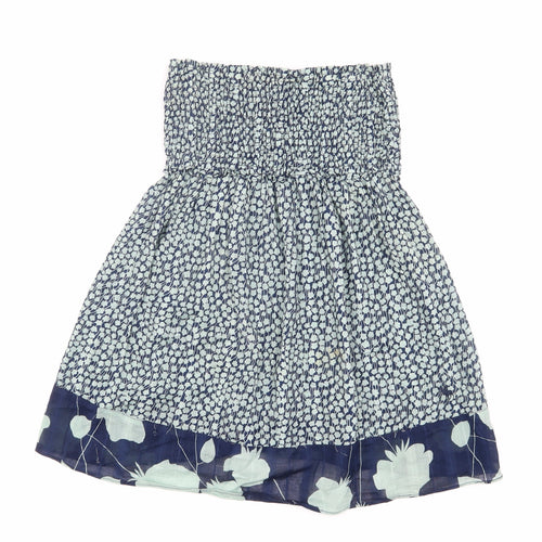 Abercrombie & Fitch Women's Blue Floral Top - M