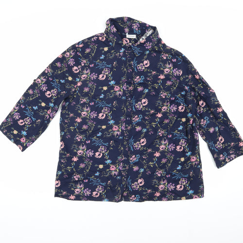 Damart Women's Floral Blouse, Size 16, Multicoloured