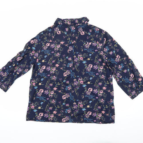 Damart Women's Floral Blouse, Size 16, Multicoloured
