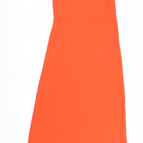 Marks and Spencer Women's Orange One Shoulder Midi Dress