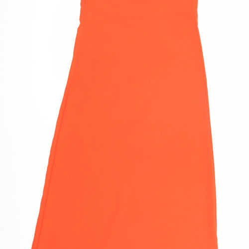 Marks and Spencer Women's Orange One Shoulder Midi Dress