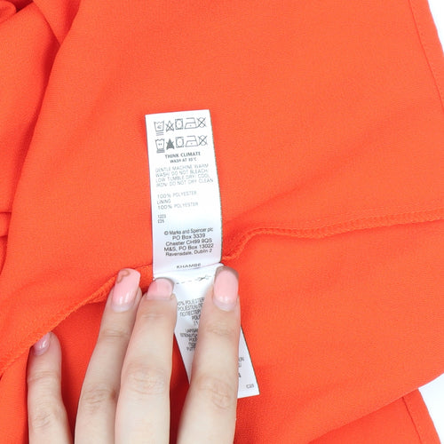 Marks and Spencer Women's Orange One Shoulder Midi Dress
