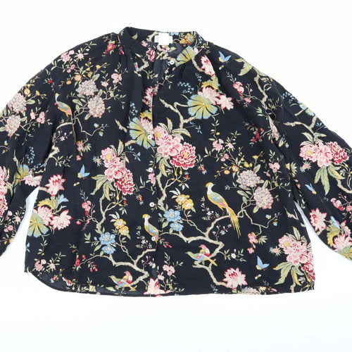 H&M Women's Multicoloured Floral Blouse Size 8