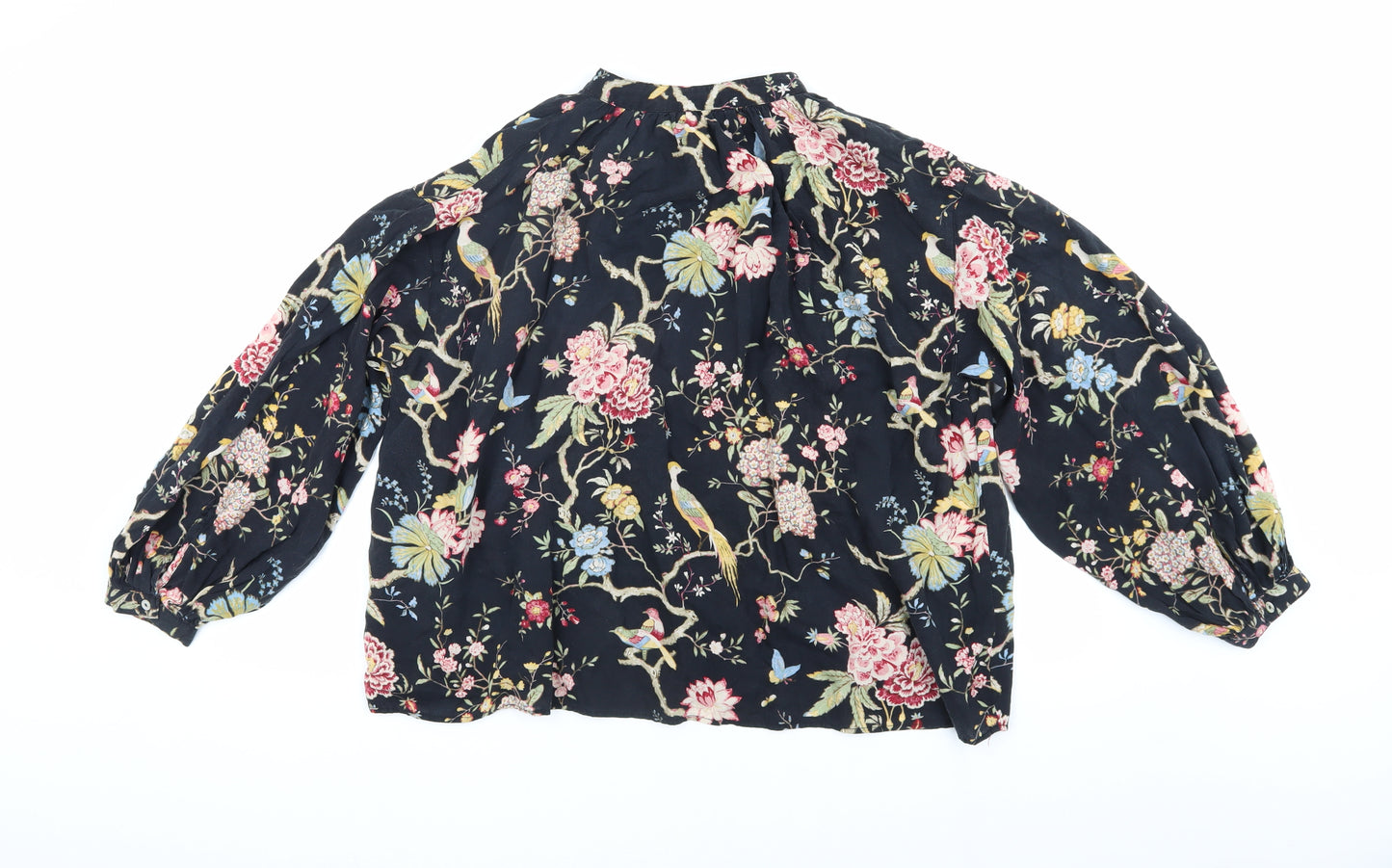 H&M Women's Multicoloured Floral Blouse Size 8