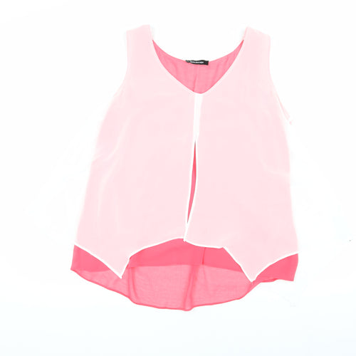 Kaleidoscope Women's Pink Tank Top Size 14 V-Neck